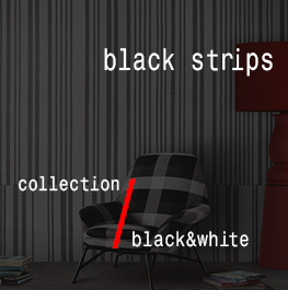 black & white / black strips