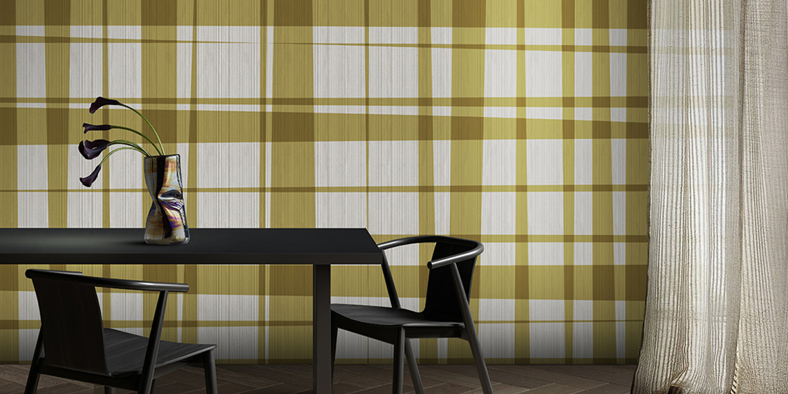 Green,Interior,With,Dining,Table,,Plants,And,Decor.,3d,Render